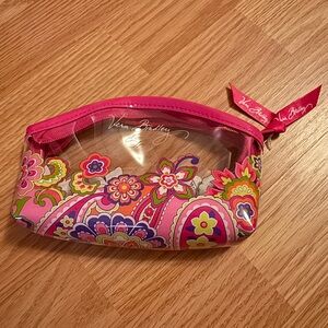 Vera Bradley Pink Floral Clear Pouch